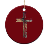 Easter Christian Ceramic Ornament Vintage Cross Farmhouse Religious Not About Bunny About the Lamb