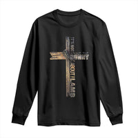 Easter Christian Long Sleeve Shirt Vintage Cross Farmhouse Religious Not About Bunny About the Lamb