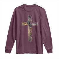 Easter Christian Long Sleeve Shirt Vintage Cross Farmhouse Religious Not About Bunny About the Lamb