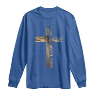 Easter Christian Long Sleeve Shirt Vintage Cross Farmhouse Religious Not About Bunny About the Lamb