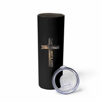 Easter Christian Skinny Tumbler Vintage Cross Farmhouse Religious Not About Bunny About the Lamb