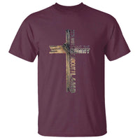 Easter Christian T Shirt Vintage Cross Farmhouse Religious Not About Bunny About the Lamb