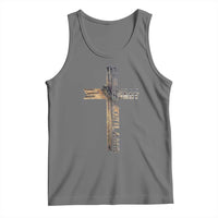 Easter Christian Tank Top Vintage Cross Farmhouse Religious Not About Bunny About the Lamb