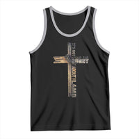 Easter Christian Tank Top Vintage Cross Farmhouse Religious Not About Bunny About the Lamb