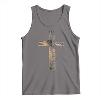 Easter Christian Tank Top Vintage Cross Farmhouse Religious Not About Bunny About the Lamb