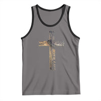 Easter Christian Tank Top Vintage Cross Farmhouse Religious Not About Bunny About the Lamb