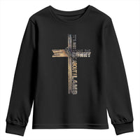 Easter Christian Youth Sweatshirt Vintage Cross Farmhouse Religious Not About Bunny About the Lamb