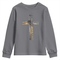 Easter Christian Youth Sweatshirt Vintage Cross Farmhouse Religious Not About Bunny About the Lamb