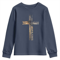 Easter Christian Youth Sweatshirt Vintage Cross Farmhouse Religious Not About Bunny About the Lamb