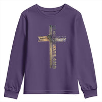 Easter Christian Youth Sweatshirt Vintage Cross Farmhouse Religious Not About Bunny About the Lamb