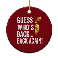 Funny Jesus Meme Quote Ceramic Ornament Easter Guess Whos Back Funny Religious - Wonder Print Shop