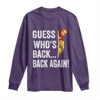 Funny Jesus Meme Quote Long Sleeve Shirt Easter Guess Whos Back Funny Religious - Wonder Print Shop
