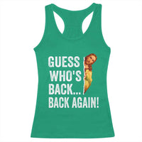 Funny Jesus Meme Quote Racerback Tank Top Easter Guess Whos Back Funny Religious - Wonder Print Shop