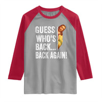 Funny Jesus Meme Quote Raglan Shirt Easter Guess Whos Back Funny Religious - Wonder Print Shop