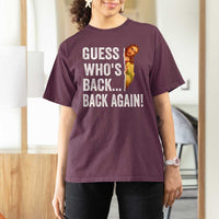 Funny Jesus Meme Quote T Shirt For Women Easter Guess Whos Back Funny Religious - Wonder Print Shop