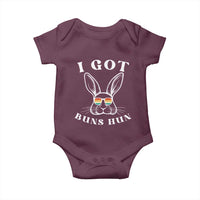 Rabbit Easter Bunny Sunglasses Baby Onesie Retro Vintage I Got Buns Hun Funny Jokes - Wonder Print Shop