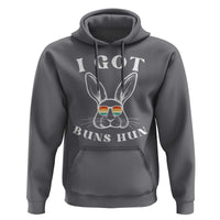 Rabbit Easter Bunny Sunglasses Hoodie Retro Vintage I Got Buns Hun Funny Jokes - Wonder Print Shop