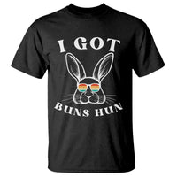 Rabbit Easter Bunny Sunglasses T Shirt Retro Vintage I Got Buns Hun Funny Jokes - Wonder Print Shop