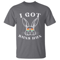Rabbit Easter Bunny Sunglasses T Shirt Retro Vintage I Got Buns Hun Funny Jokes - Wonder Print Shop
