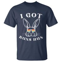 Rabbit Easter Bunny Sunglasses T Shirt Retro Vintage I Got Buns Hun Funny Jokes - Wonder Print Shop
