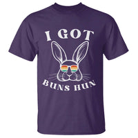 Rabbit Easter Bunny Sunglasses T Shirt Retro Vintage I Got Buns Hun Funny Jokes - Wonder Print Shop