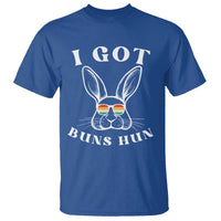 Rabbit Easter Bunny Sunglasses T Shirt Retro Vintage I Got Buns Hun Funny Jokes - Wonder Print Shop