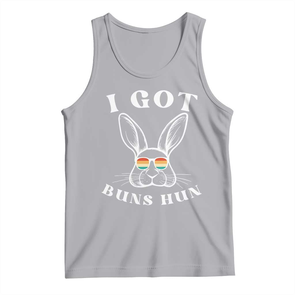 Rabbit Easter Bunny Sunglasses Tank Top Retro Vintage I Got Buns Hun Funny Jokes - Wonder Print Shop