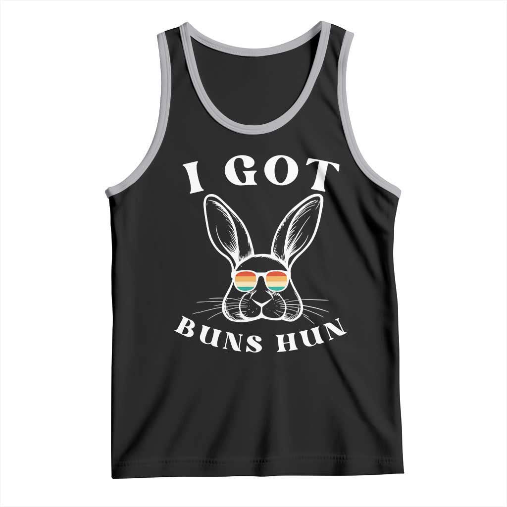 Rabbit Easter Bunny Sunglasses Tank Top Retro Vintage I Got Buns Hun Funny Jokes - Wonder Print Shop
