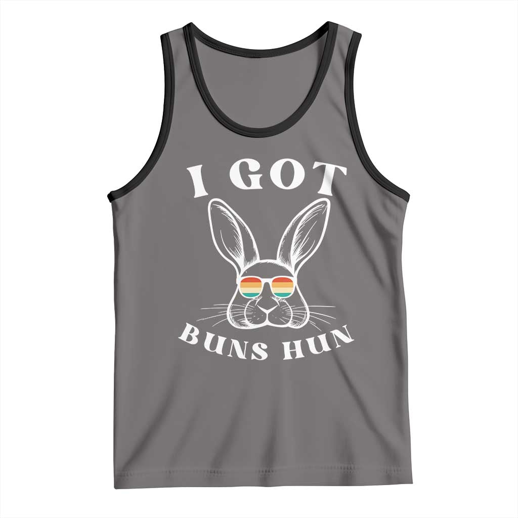 Rabbit Easter Bunny Sunglasses Tank Top Retro Vintage I Got Buns Hun Funny Jokes - Wonder Print Shop
