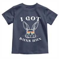 Rabbit Easter Bunny Sunglasses Toddler T Shirt Retro Vintage I Got Buns Hun Funny Jokes - Wonder Print Shop