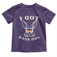 Rabbit Easter Bunny Sunglasses Toddler T Shirt Retro Vintage I Got Buns Hun Funny Jokes - Wonder Print Shop