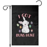 Rabbit Easter Bunny Sunglasses Garden Flag I Got Buns Hun Funny Jokes - Wonder Print Shop