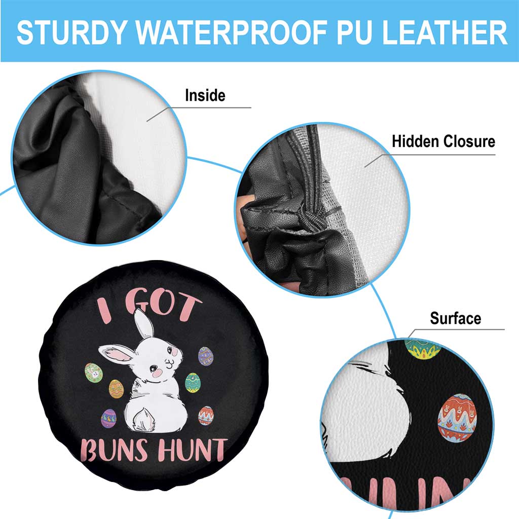 Rabbit Easter Bunny Sunglasses Spare Tire Cover I Got Buns Hun Funny Jokes - Wonder Print Shop