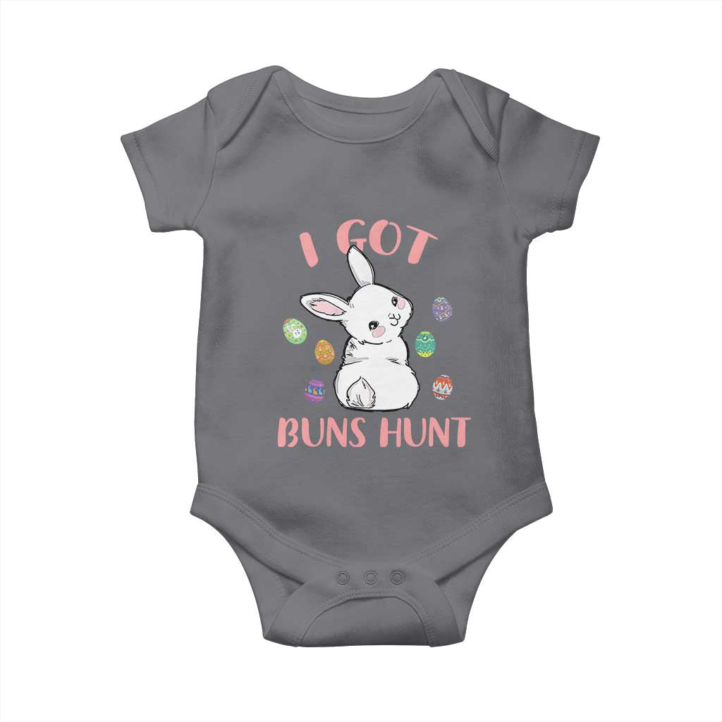 Rabbit Easter Bunny Sunglasses Baby Onesie I Got Buns Hun Funny Jokes - Wonder Print Shop