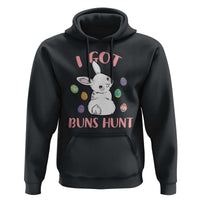 Rabbit Easter Bunny Sunglasses Hoodie I Got Buns Hun Funny Jokes - Wonder Print Shop