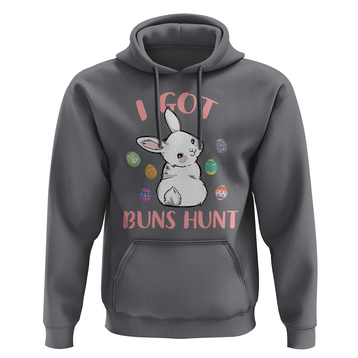 Rabbit Easter Bunny Sunglasses Hoodie I Got Buns Hun Funny Jokes - Wonder Print Shop