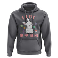 Rabbit Easter Bunny Sunglasses Hoodie I Got Buns Hun Funny Jokes - Wonder Print Shop