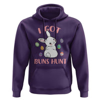 Rabbit Easter Bunny Sunglasses Hoodie I Got Buns Hun Funny Jokes - Wonder Print Shop