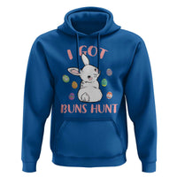Rabbit Easter Bunny Sunglasses Hoodie I Got Buns Hun Funny Jokes - Wonder Print Shop