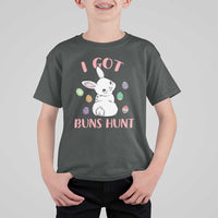 Rabbit Easter Bunny Sunglasses T Shirt For Kid I Got Buns Hun Funny Jokes - Wonder Print Shop