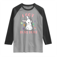 Rabbit Easter Bunny Sunglasses Raglan Shirt I Got Buns Hun Funny Jokes - Wonder Print Shop