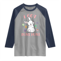 Rabbit Easter Bunny Sunglasses Raglan Shirt I Got Buns Hun Funny Jokes - Wonder Print Shop