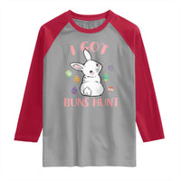 Rabbit Easter Bunny Sunglasses Raglan Shirt I Got Buns Hun Funny Jokes - Wonder Print Shop