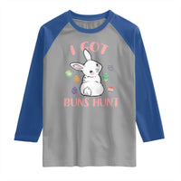 Rabbit Easter Bunny Sunglasses Raglan Shirt I Got Buns Hun Funny Jokes - Wonder Print Shop