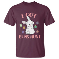 Rabbit Easter Bunny Sunglasses T Shirt I Got Buns Hun Funny Jokes - Wonder Print Shop