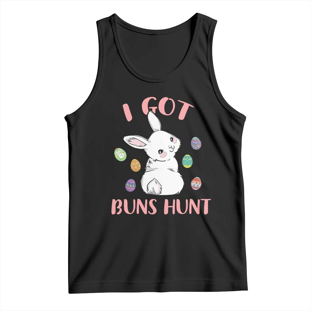 Rabbit Easter Bunny Sunglasses Tank Top I Got Buns Hun Funny Jokes - Wonder Print Shop