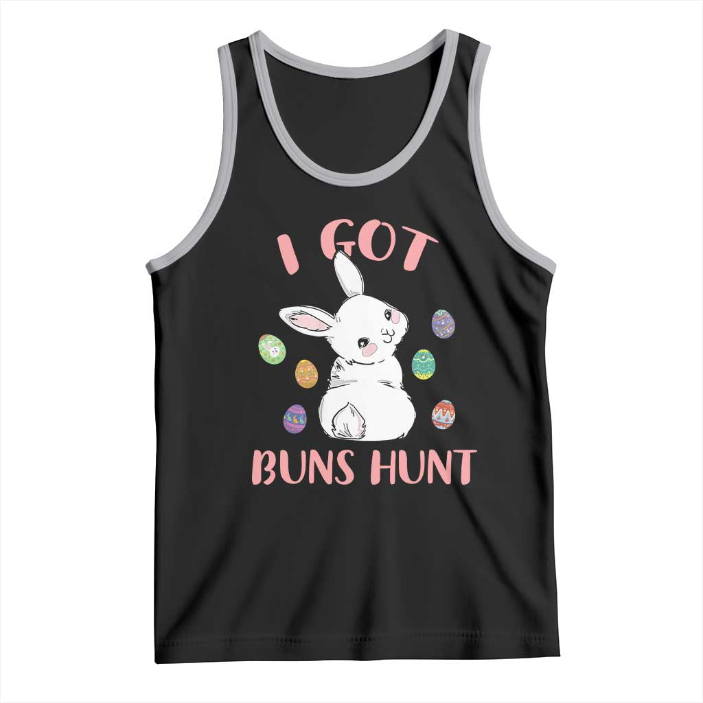 Rabbit Easter Bunny Sunglasses Tank Top I Got Buns Hun Funny Jokes - Wonder Print Shop