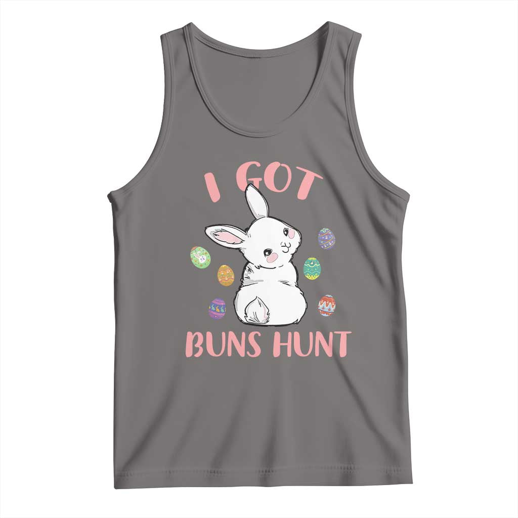 Rabbit Easter Bunny Sunglasses Tank Top I Got Buns Hun Funny Jokes - Wonder Print Shop