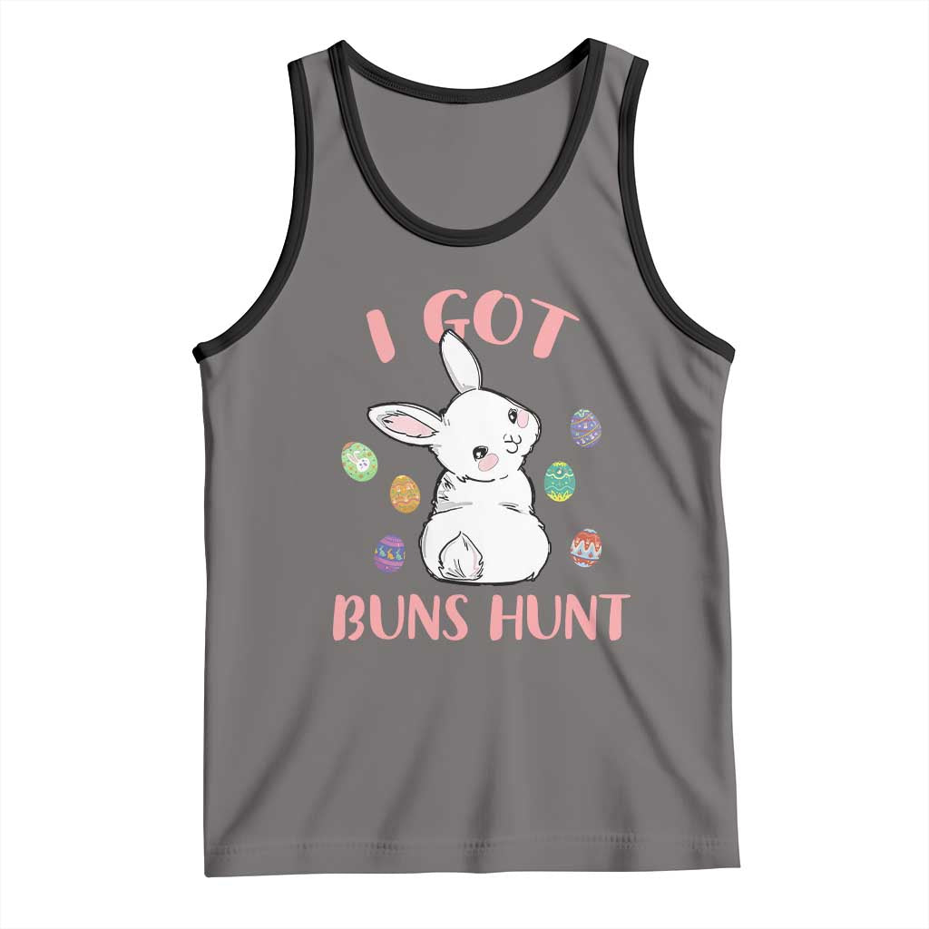 Rabbit Easter Bunny Sunglasses Tank Top I Got Buns Hun Funny Jokes - Wonder Print Shop