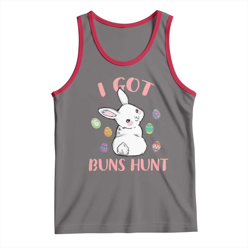 Rabbit Easter Bunny Sunglasses Tank Top I Got Buns Hun Funny Jokes - Wonder Print Shop